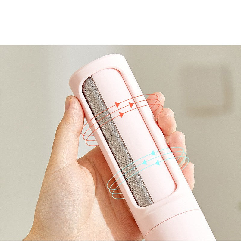 2-in-1 Reusable Pet Hair Remover Brush | Self-Cleaning Lint Roller for Cat & Dog Fur